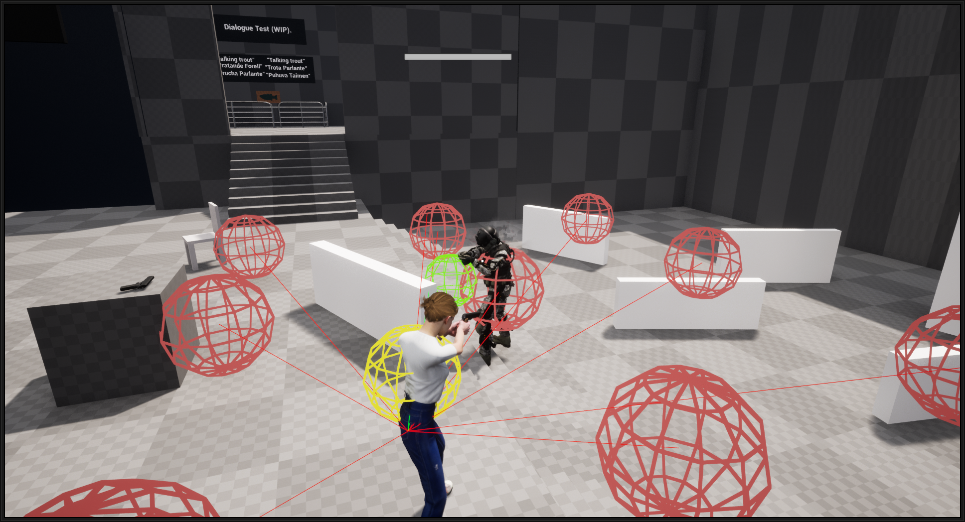 Enemy AI query node network