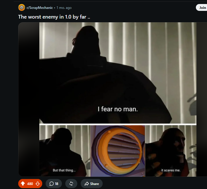 Reddit post: The worst enemy in 1.0 by far